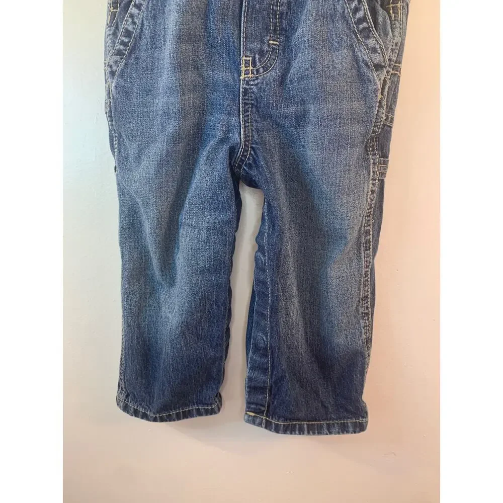 OSHKOSH B’GOSH Unisex Kids Jean Bib Overalls / Size: 24 Months